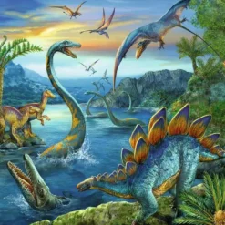 Ravensburger Kinderpuzzle>Faszination Dinosaurier - Puzzle 3x49 Teile