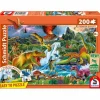 Schmidt Spiele Kinderpuzzle>Faszinierende Urzeitriesen 200 Teile