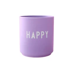 Design Letters ApS Henkelbecher>Favourite Cups Happy lila 8,5x8cm, Fashion Color C