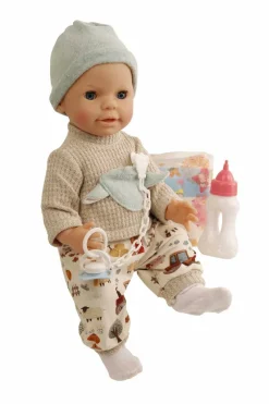 Schildkröt-Puppen Spielpuppen>Finn, Trink+Näßbaby Gr.40