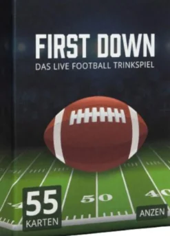 Vedes Erwachsenen Und Kennerspiele|Geschenkartikel Für Große>FIRST DOWN - Das Live Football Trinkspiel