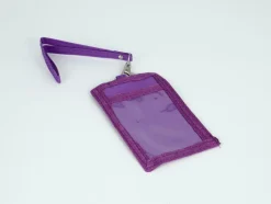 Kisme Geldbörsen Und Kartenetuis>Flachbörse mit Fahrkarten-Sichtfenster lila
