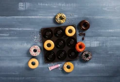 Lurch Backformen>Flexiform Donuts 26x26cm 9fach Braun