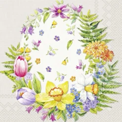 IHR Servietten Und Serviettenringe|Servietten>FLOWER EGG linen Lunch-Servietten L 985866
