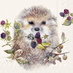IHR Servietten|Servietten Und Serviettenringe>FOREST HEDGEHOG Cream Lunch-Servietten L1082160