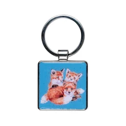 Wrendale Desings Ltd Schlüssselkasten Und Schlüsselanhänger>Fox Keyring- Snug as a Cub