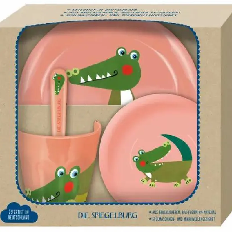 COPPENRATH SPG Kinder>Freche Rasselbande - Geschirr Geschenkset Krokodil