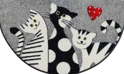 Kleen-Tex Fußmatten>Fußmatte Cat Trio 50x85cm halbrund
