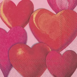 IHR Servietten Und Serviettenringe|Servietten>FUNNY HEARTS pink Lunch-Servietten L 849155