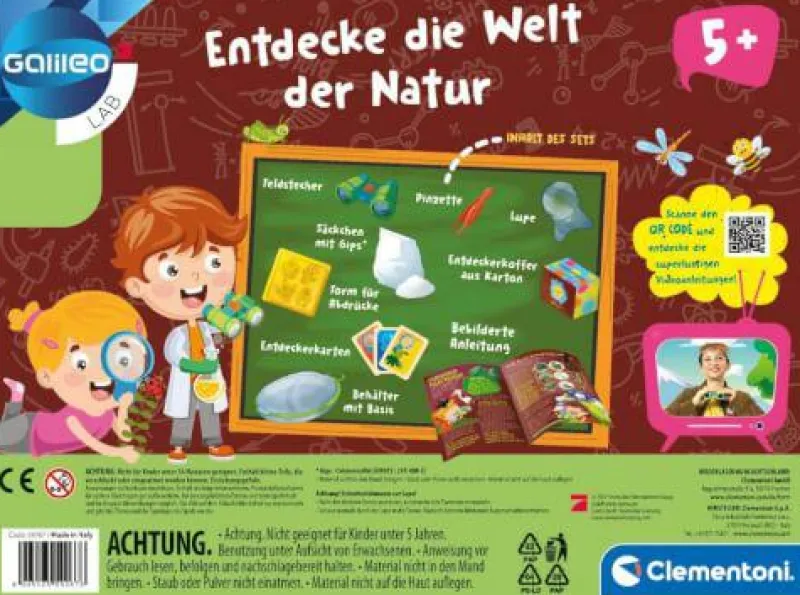 Clementoni Experimentieren>Galileo: Entdecke die Welt der Natur