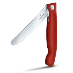 Victorinox Obst- Und Gemüsemesser>Gemüsemesser faltbar Wellenschliff rot