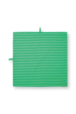 Pip Studio Küchentextilien>Geschirrhandtuch 2er Pack „Stripes grün", 65x65cm