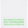 17;30 Küchentextilien>Geschirrtuch "Bei Mama schmeckt..." weiß Baumwolle