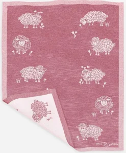 Eugen Übelhör Küchentextilien>Geschirrtuch "Molly" rot Halbleinen 45x73cm