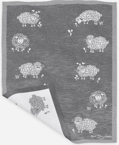 Eugen Übelhör Küchentextilien>Geschirrtuch "Molly" schwarz Halbleinen 45x73cm