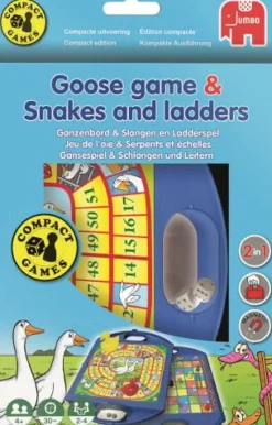 Jumbo Kinderspiele>Gänsespiel & Schlangen und Leitern Kampaktspiel