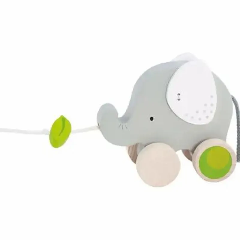 Gollnest & Kiesel Spielen>GoKi Ziehtier Elefant mit Blatt