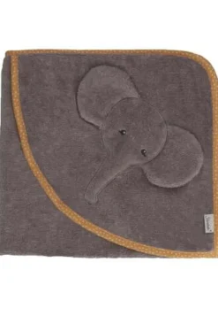 Sterntaler Badtextilien>GOTS Motiv-Kapuzen-Badetuch Eddy