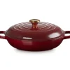 Le Creuset Töpfe Guss Und Silagan>Gourmet-Profitopf Signature 30 cm Garnet