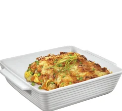 Küchenprofi Auflauf>Gratinform quadratisch 24 cm Burgund