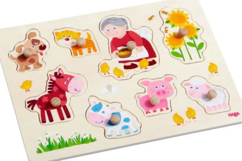 Haba Kleinkindpuzzle|Spielen>Greifpuzzle Oma Lenis Tiere