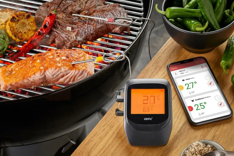 Gefu Grillzubehör>Grill- und Bratenthermometer Control+ 6 Kanal inkl