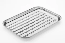 Weis & Cie. GmbH Grillzubehör>Grillschale aus Edelstahl 34,5 x 24 cm