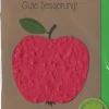 Die Stadtgärtner Karten>Grußkarte Gute Besserung Apfel