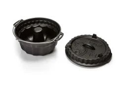 Petromax Grillzubehör>Gugelhupfform 3l m. Deckel 1l aus Gusseisen