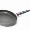 Woll Pfannen Aluguß Und Versiegelte>Guss-Fischpfanne oval Nowo Titanium 38x28,4cm Indu