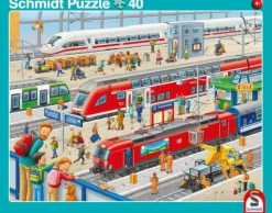 Schmidt Spiele Kleinkindpuzzle|Spielen>Hafen/Bahnstation - Rahmenpuzzle 24/40 Teile