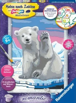 Ravensburger Malen Und Zeichnen>Hallo, kleiner Eisbär! - Malen nach Zahlen