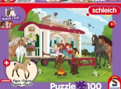 Schmidt Spiele Kinderpuzzle>Hannoveraner Fohlen mit Add-on - Puzzle 100 Teile