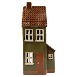 Det Gamle Apotek Kerzen, Leuchter Und Zubehör>Haus für Teelicht Keramik grün 24x11x7cm