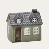Det Gamle Apotek Kerzen, Leuchter Und Zubehör>Haus klein grün Ceramic for T-light
