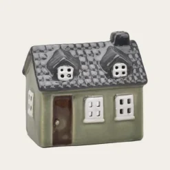 Det Gamle Apotek Kerzen, Leuchter Und Zubehör>Haus klein grün Ceramic for T-light