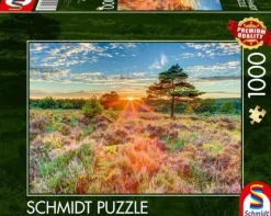 Schmidt Spiele Erwachsenenpuzzle>Heide im Sonnenuntergang - Puzzle 1000 Teile