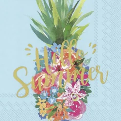 IHR Servietten Und Serviettenringe|Servietten>HELLO SUMMER Blue Cocktail-Servietten C 868040