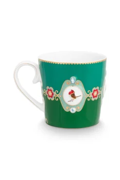 Pip Studio Henkelbecher>Henkelbecher groß „Love Birds", Medallion, emerald