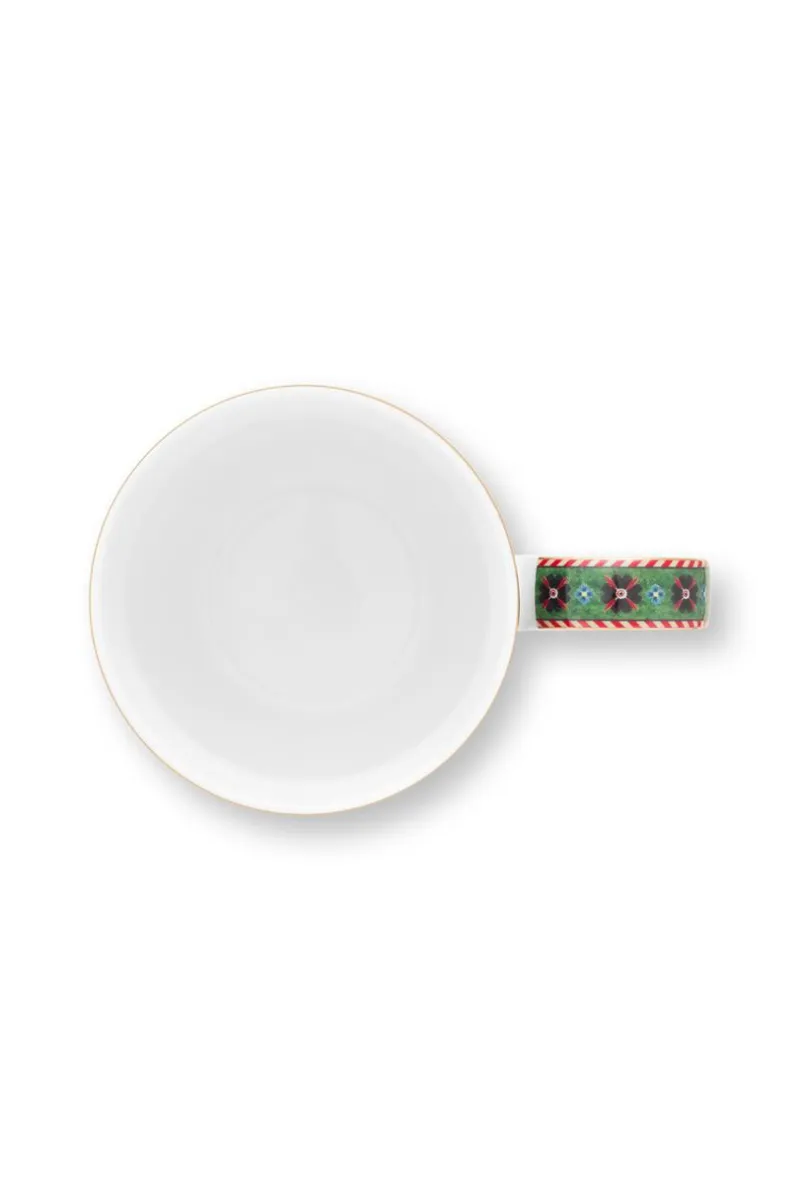 Pip Studio Henkelbecher>Henkelbecher XL „Berry Blues", clover-grün, 450ml