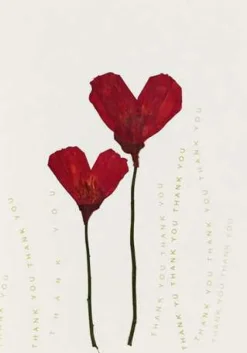 Räder Karten>Herzblütenkarte mehrsprachig „Herzlichen Glückwuns