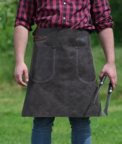 Feuermeister Grillzubehör>Hüftschürze Antikleder Gr.2 70x55cm braun