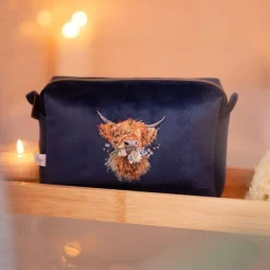 Wrendale Desings Ltd Kulturbeutel>Highland Cow Make Up Bag - Daisy Coo