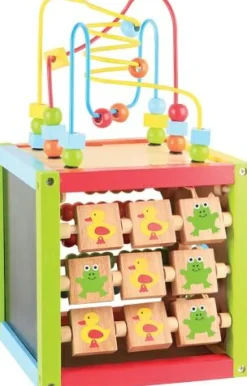 SpielMaus Spielen>Holz - Lernwürfel inkl. Motorikspiel