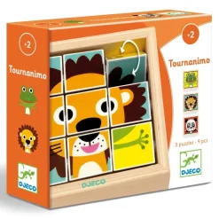 Djeco Spielen>Holz Puzzle: Touranimo 9 Teile