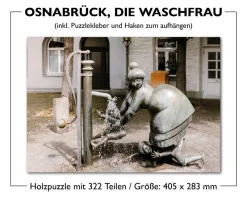 Philos Erwachsenenpuzzle|Geschenkartikel Für Große>Holzpuzzle - Osnabrück, Die Waschfrau 322 Teile