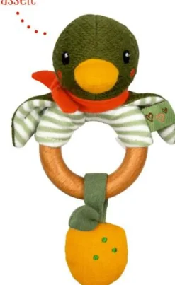 COPPENRATH SPG Spielen>Holz-Ringrassel Ente - Little Wonder