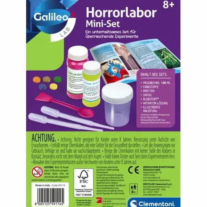 Clementoni Experimentieren>Horrorlabor Mini-Set