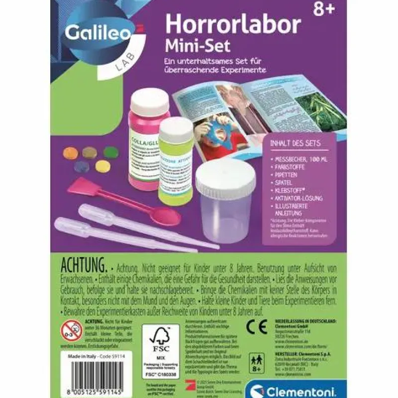 Clementoni Experimentieren>Horrorlabor Mini-Set