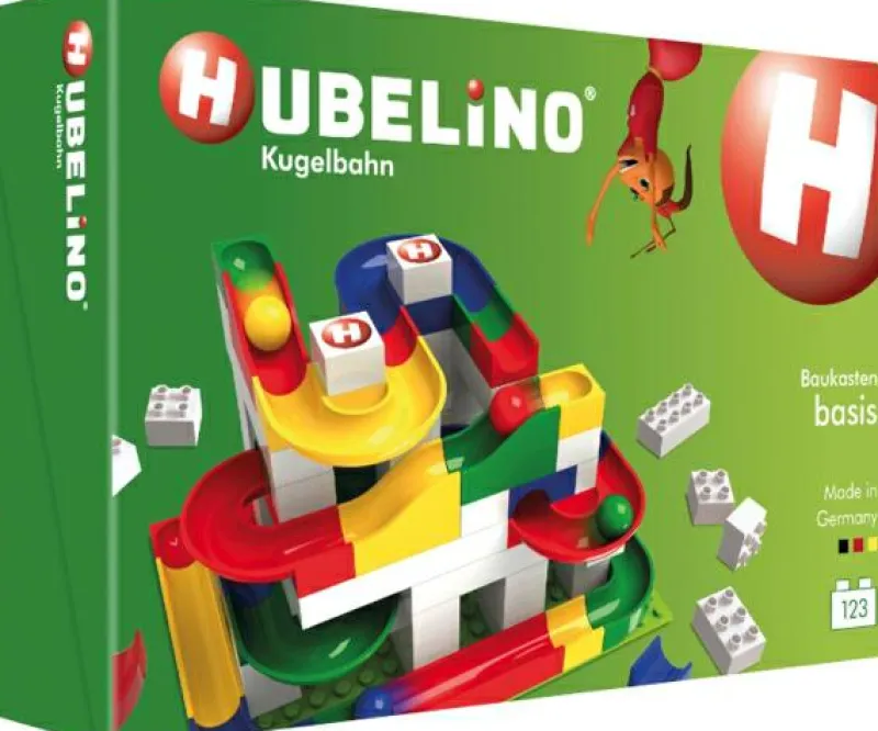 Hubelino Klemm- Und Magnetbaukästen>Kugelbahn Baukasten basis (123-teilig)